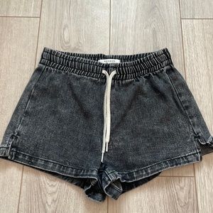Pacsun black jean short shorts